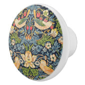 William Morris Strawberry Thief Floral Pattern Keramische Knop (Rechts)