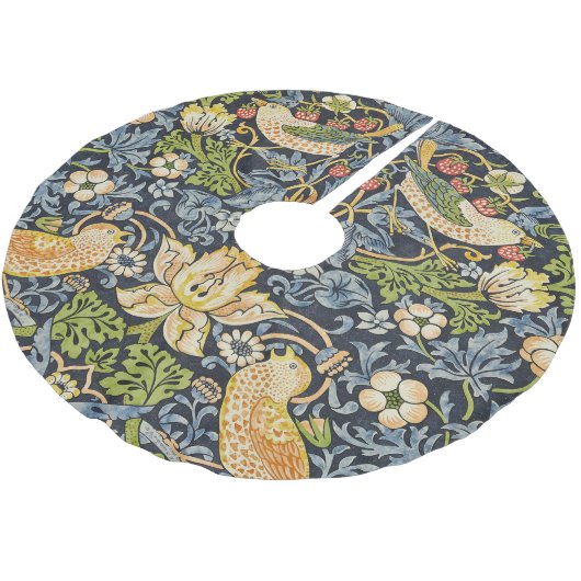 William Morris - Strawberry Thief Floral Pattern Kerstboom Rok (Gekanteld)