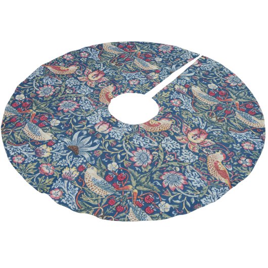 William Morris  Strawberry Thief Floral Pattern Kerstboom Rok (Gekanteld)