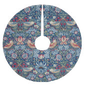 William Morris  Strawberry Thief Floral Pattern Kerstboom Rok (Voorkant)