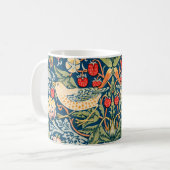 William Morris Strawberry Thief Floral Pattern Koffiemok (Voorkant links)