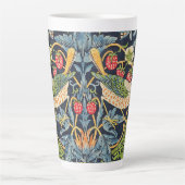 William Morris Strawberry Thief Floral Pattern Latte Mok (Voorkant)