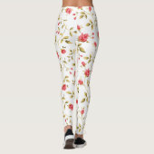 William Morris Strawberry Thief Floral Pattern Leggings (Achterkant)
