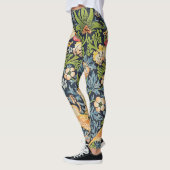 William Morris Strawberry Thief Floral Pattern Leggings (Links)