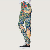 William Morris Strawberry Thief Floral Pattern Leggings (Links)