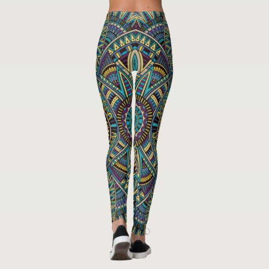 William Morris Strawberry Thief Floral Pattern Leggings (Achterkant)