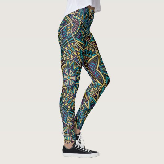 William Morris Strawberry Thief Floral Pattern Leggings (Rechts)