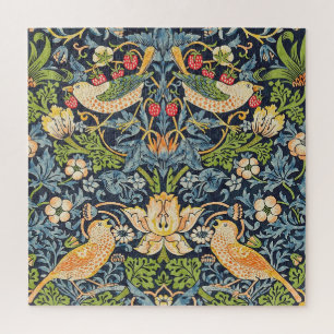 William Morris Strawberry Thief Floral Pattern Legpuzzel