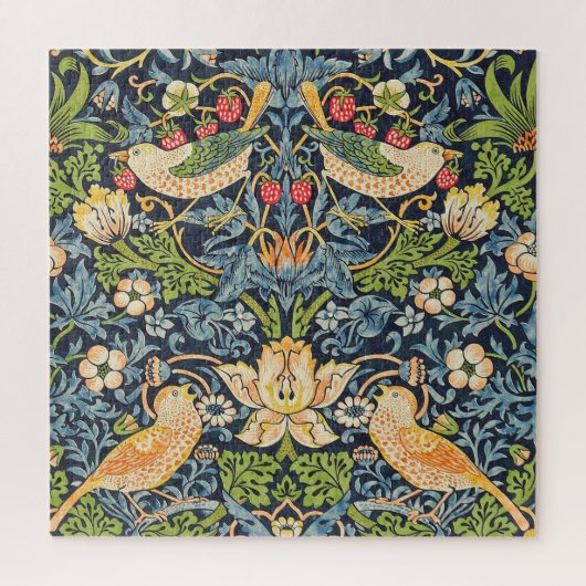 William Morris Strawberry Thief Floral Pattern Legpuzzel (Verticaal)