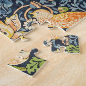 William Morris Strawberry Thief Floral Pattern Legpuzzel (Zijkant)