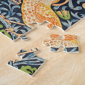 William Morris Strawberry Thief Floral Pattern Legpuzzel (Zijkant)