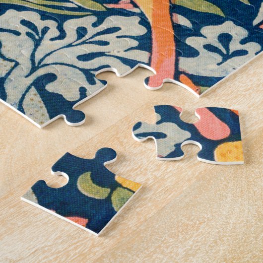 William Morris Strawberry Thief Floral Pattern Legpuzzel (Zijkant)