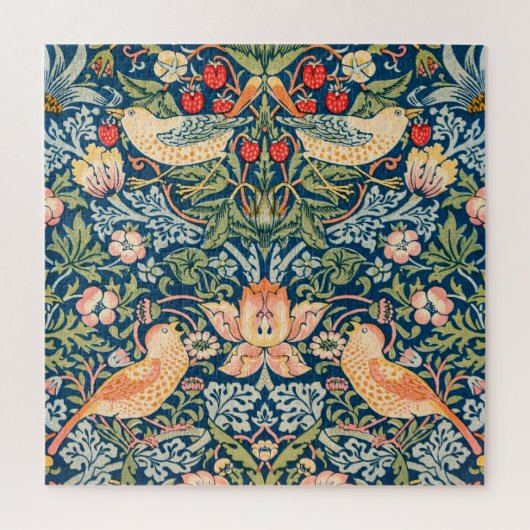 William Morris Strawberry Thief Floral Pattern Legpuzzel (Verticaal)
