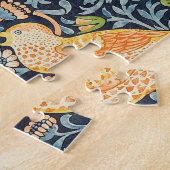 William Morris Strawberry Thief Floral Pattern Legpuzzel (Zijkant)