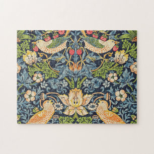 William Morris Strawberry Thief Floral Pattern Legpuzzel