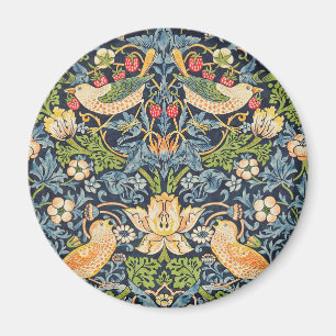 William Morris Strawberry Thief Floral Pattern Magneet