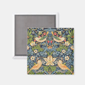 William Morris Strawberry Thief Floral Pattern Magneet (Voorkant / Achterkant)