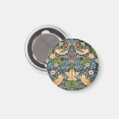William Morris Strawberry Thief Floral Pattern Magneet (Voorkant / Achterkant)