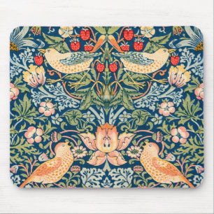 William Morris Strawberry Thief Floral Pattern Muismat