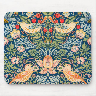 William Morris Strawberry Thief Floral Pattern Muismat
