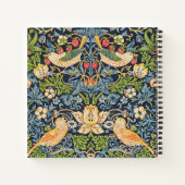 William Morris Strawberry Thief Floral Pattern Notitieboek (Achterkant)