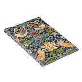 William Morris Strawberry Thief Floral Pattern Notitieboek (Rechterzijde)