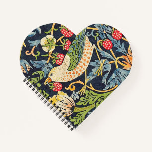 William Morris Strawberry Thief Floral Pattern Notitieboek