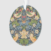 William Morris Strawberry Thief Floral Pattern Ornament (voorkant)