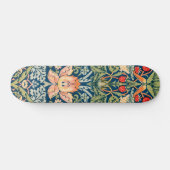 William Morris Strawberry Thief Floral Pattern Persoonlijk Skateboard (Horizontaal)
