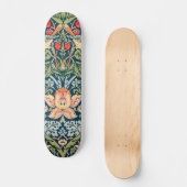 William Morris Strawberry Thief Floral Pattern Persoonlijk Skateboard (Voorkant)