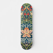 William Morris Strawberry Thief Floral Pattern Persoonlijk Skateboard (Voorkant)