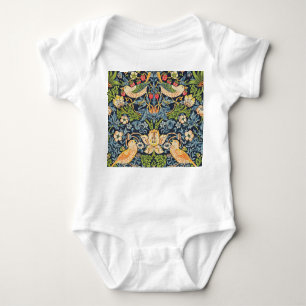 William Morris Strawberry Thief Floral Pattern Romper