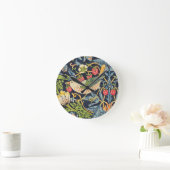 William Morris Strawberry Thief Floral Pattern Ronde Klok (Huis)