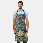 William Morris Strawberry Thief Floral Pattern Schort (Gedragen)