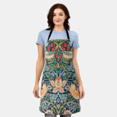 William Morris Strawberry Thief Floral Pattern Schort (Gedragen)