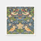 William Morris Strawberry Thief Floral Pattern Servet (Voorkant)