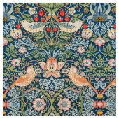 William Morris Strawberry Thief Floral Pattern Stof (Close Up)