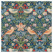 William Morris Strawberry Thief Floral Pattern Stof (Close Up)