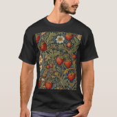 William Morris Strawberry Thief Floral Pattern T-shirt (Voorkant)