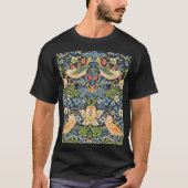 William Morris Strawberry Thief Floral Pattern T-shirt (Voorkant)
