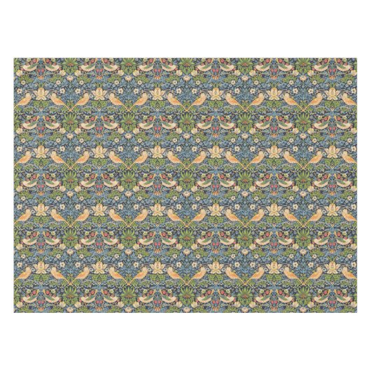 William Morris Strawberry Thief Floral Pattern Tafelkleed (Voorkant (Horizontaal))