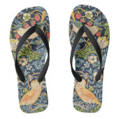 William Morris Strawberry Thief Floral Pattern Teenslippers (Voetbed)