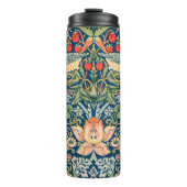 William Morris Strawberry Thief Floral Pattern Thermosbeker (Voorkant)