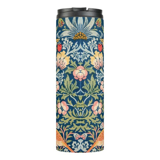 William Morris Strawberry Thief Floral Pattern Thermosbeker (Achterkant)