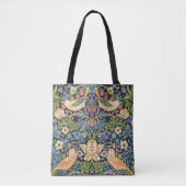 William Morris Strawberry Thief Floral Pattern Tote Bag (Voorkant)