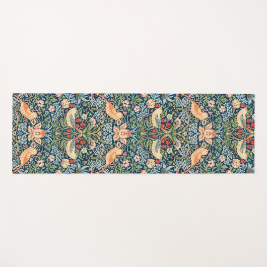 William Morris Strawberry Thief Floral Pattern Yogamat (Voorkant (horizontaal))