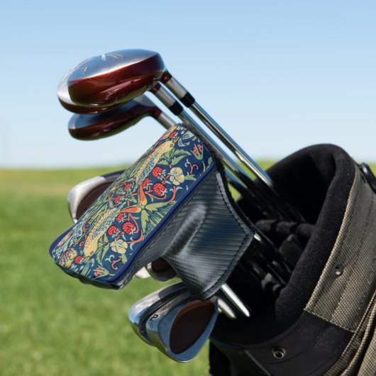 William Morris - Strawberry Thief Golfheadcover (Insitu)