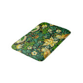 William Morris Strawberry Thief Green en Oranje Badmat (Gekanteld)