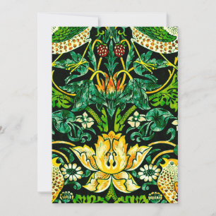 William Morris Strawberry Thief Green en Oranje Kaart