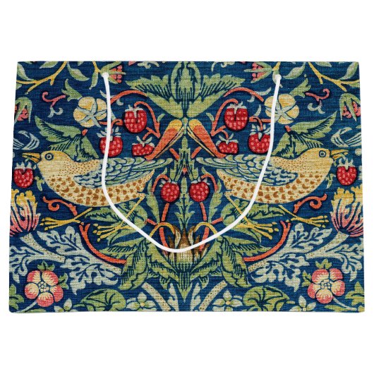 William Morris - Strawberry Thief Groot Cadeauzakje (Voorkant)